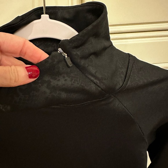 Nike Pro HyperWarm Vixen Top Women Black Snake Print Pullover Mock Neck Athletic - Picture 9 of 9